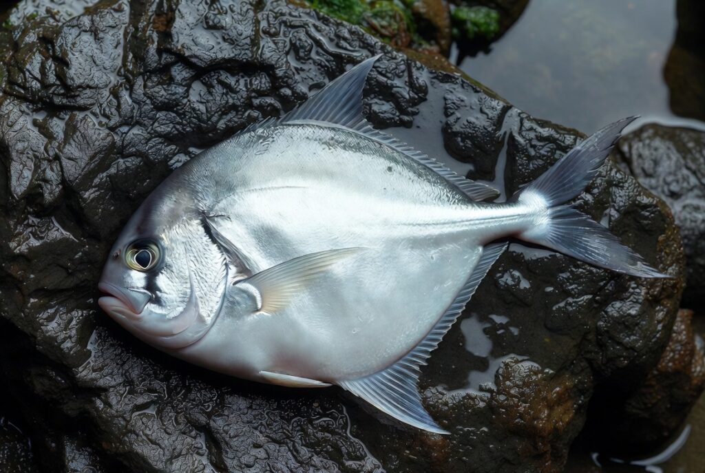 Ikan bawal dapat hidup di perairan air payau dengan lingkungan yang mendukung pertumbuhan dan budidayanya.